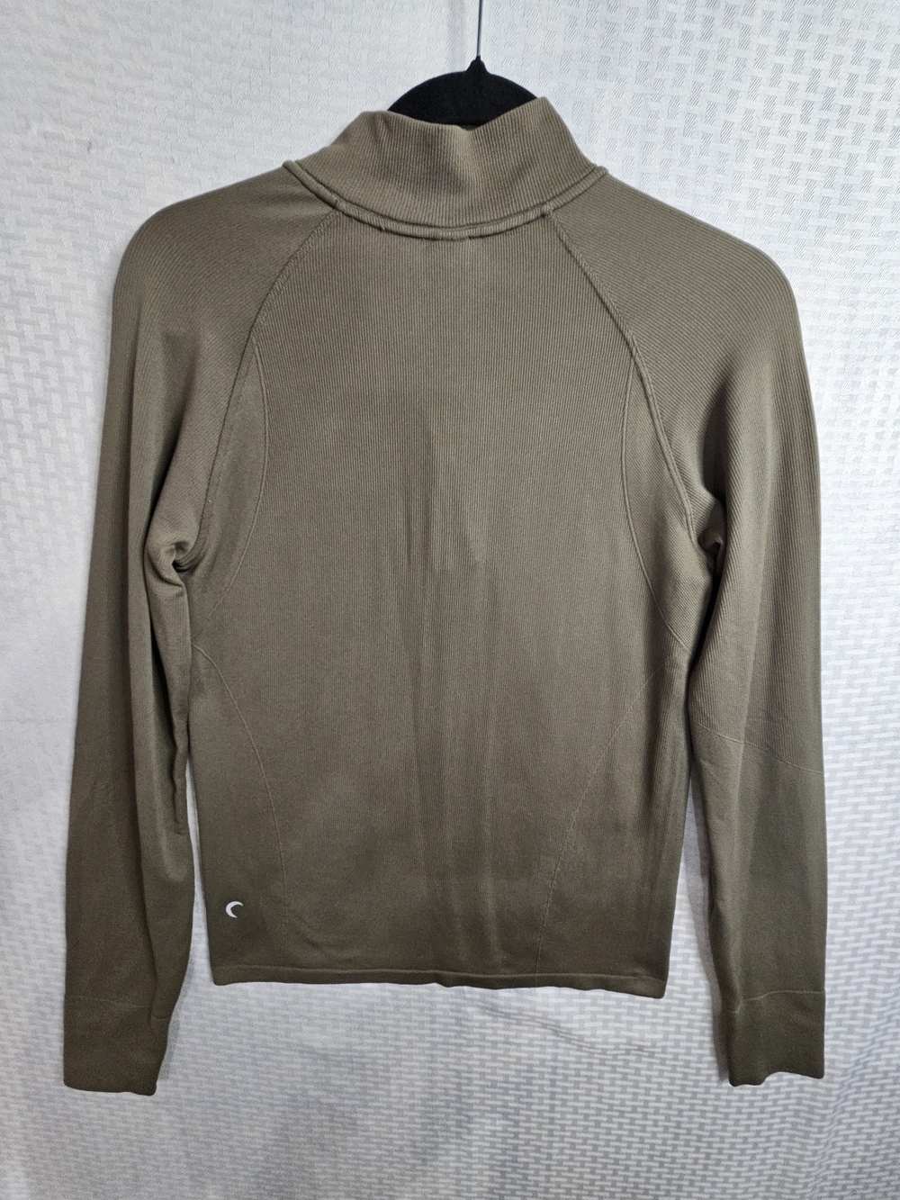 ZYIA  Womens  Zip-Up Pullover Sweater - Olive Green - Picture 2 of 8